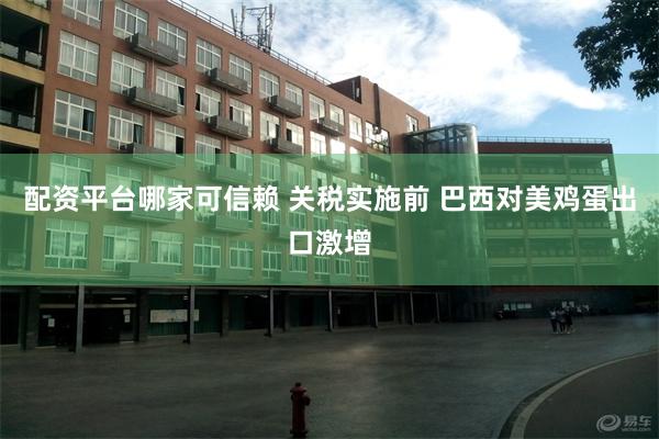 配资平台哪家可信赖 关税实施前 巴西对美鸡蛋出口激增